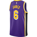 Los Angeles Lakers LeBron James Purple
